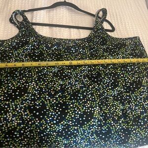 Lane Bryant Mosaic Pattern Sleeveless Top